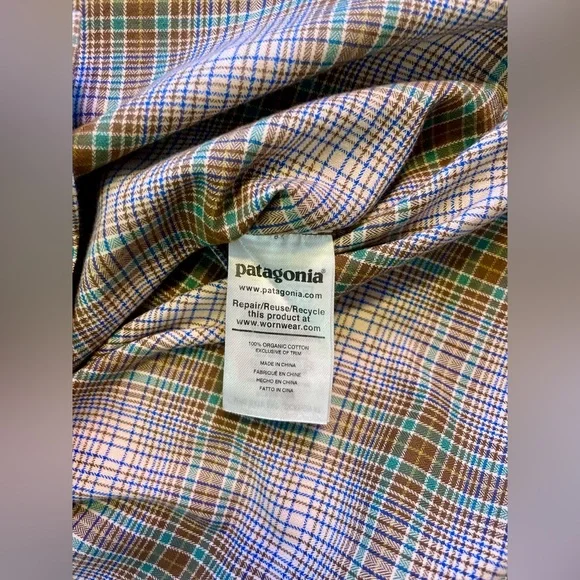 Patagonia Green and Brown Plaid Shirt - Picture 4 of 4